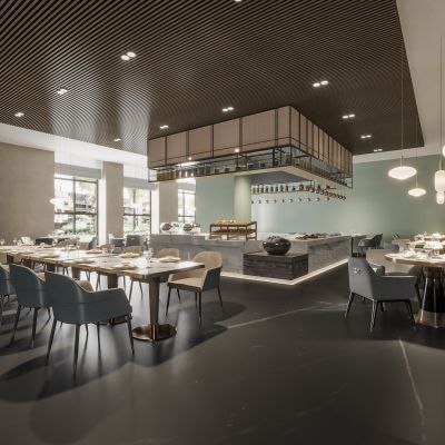 自助餐厅,现代自助餐厅,自助餐厅设计