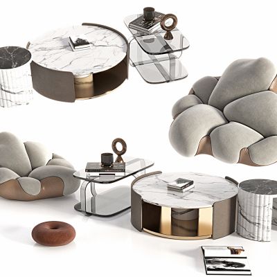 现代懒人沙发，云朵沙发，休闲沙发，茶几组合，子母茶几，长茶几，躺椅，布椅