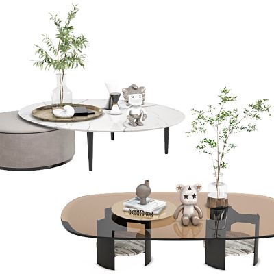 现代子母茶几，茶几，客厅茶几，圆茶几，边几，角几，客厅茶几，饰品，摆件