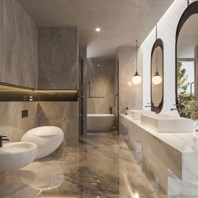 现代卫生间 马桶 浴室柜 洗脸盆 浴缸 坐便器 卫生间摆件