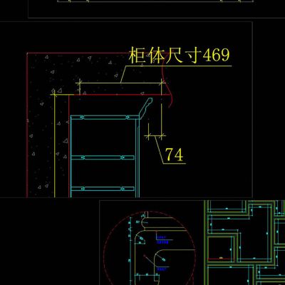 整木固装博古架设计深化CAD