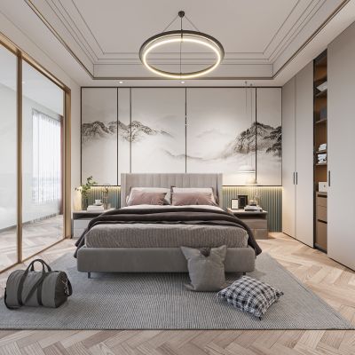 新中式卧室