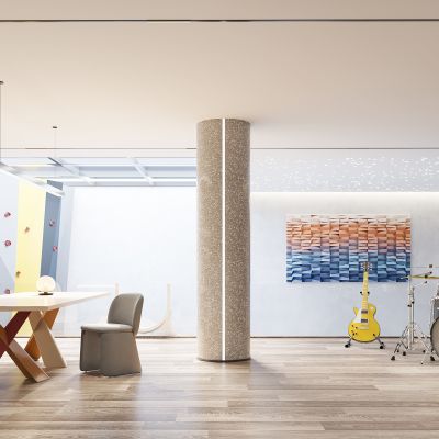 现代地下室娱乐室