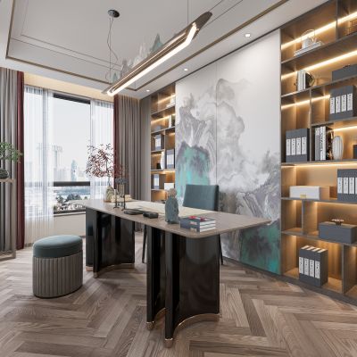 新中式书房