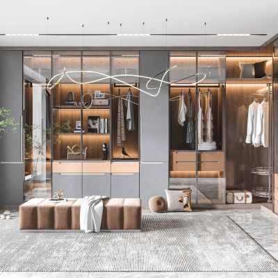现代衣帽间