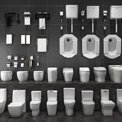 马桶_坐便器_蹲便器3D模型