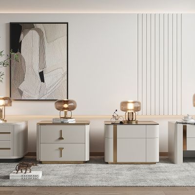 现代床头柜组合