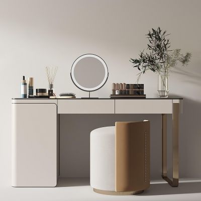 现代妆台妆凳组合