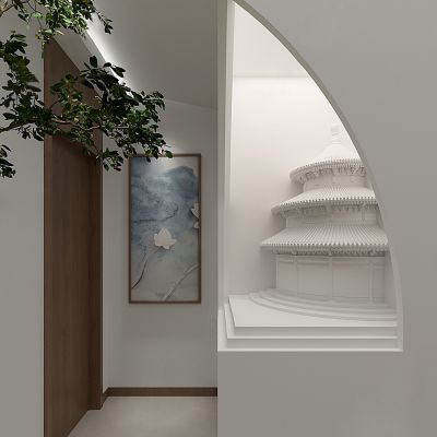 新中式石膏壁灯