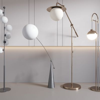 现代金属落地灯