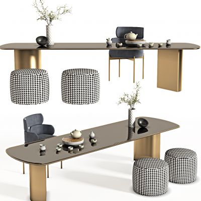 现代书桌椅，书桌，书椅，沙发凳，毯子，办公桌，办公椅，写字桌，书画桌