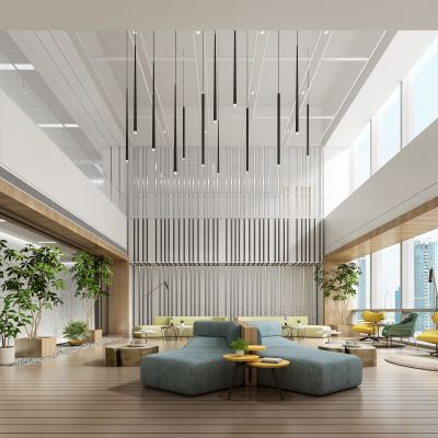 办公休息区、共享区、休闲区