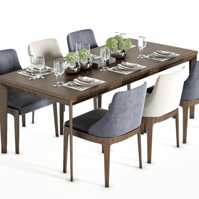 现代餐桌椅组合，餐桌，餐椅，长餐桌，洽谈桌，书椅，餐桌摆件，书桌，办公桌