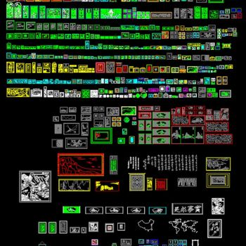 室内设计装饰画CAD素材