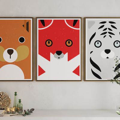 现代儿童房挂画