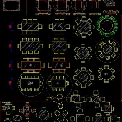 室内设计装修公司设计师常用素材CAD图库