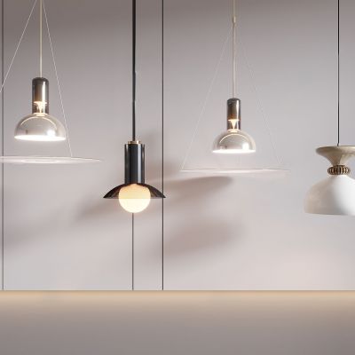 现代金属吊灯组合
