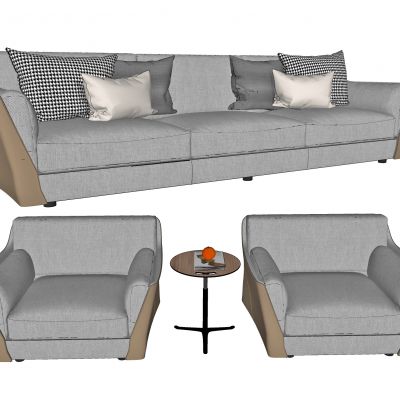 现代接待沙发，办公沙发，洽谈沙发，单人沙发，布艺沙发，三人沙发，圆几