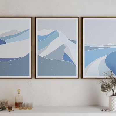 现代群山艺术挂画