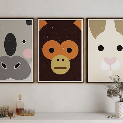 现代儿童房挂画