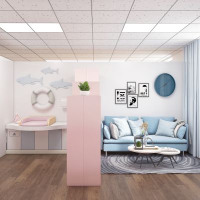 现代母婴室，公司母婴室，母乳室，哺乳室，母婴关爱室，婴儿洗漱台，抽奶室，休闲区，休息室