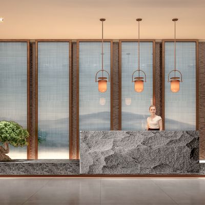 新中式接待前台