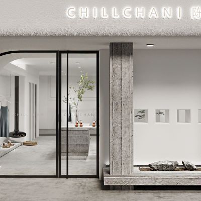 服装美陈，服装店，服装陈列，中岛架，服装货架，门头