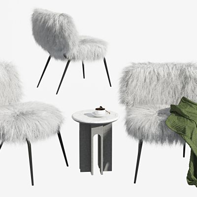 现代羽毛休闲椅，羽毛洽谈椅，休闲椅，洽谈椅，羽毛躺椅，圆几，羽毛沙发椅