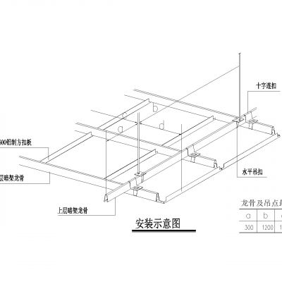 铝扣板标准节点详图