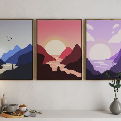 现代群山艺术挂画