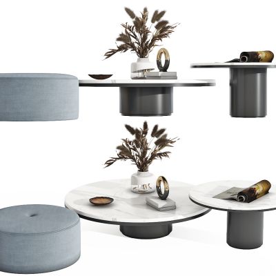 现代茶几，组合茶几，子母茶几，沙发凳，客厅茶几，饰品，摆件，沙发凳，矮凳