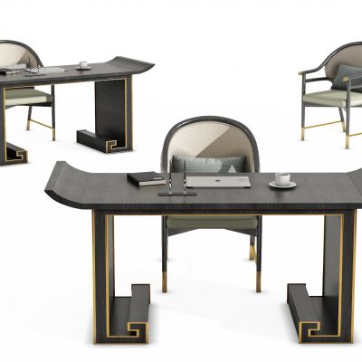 新中式书桌，办公桌，办公椅，书椅，写字桌，写字椅，书画桌，字画桌，休闲椅