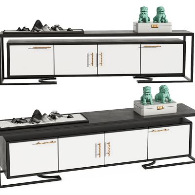 新中式电视柜，边柜，装饰柜，玄关柜，装饰柜，储物柜，端景柜，鞋柜，茶水柜