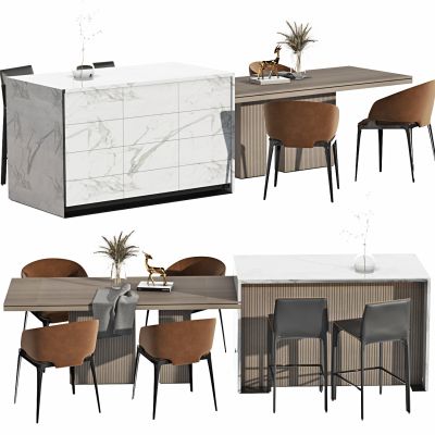 现代餐桌椅，吧台椅，餐桌，餐椅，吧台，吧椅，中岛台，中岛，高脚椅，休闲椅