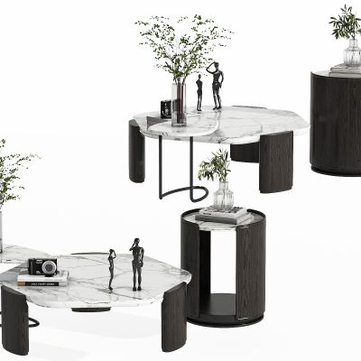 现代茶几，组合茶几，子母茶几，客厅茶几，圆茶几，异形茶几，饰品，摆件，花