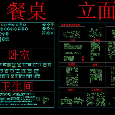 室内装修设计CAD素材模块公司总图