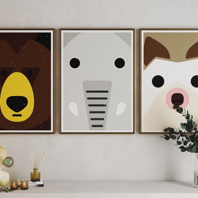 现代儿童房挂画