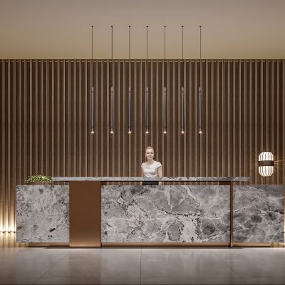 现代会所接待前台