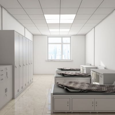 现代宿舍，休息室，部队宿舍，军队休息室，钢制床，钢制柜，钢制办公桌，行军床，钢制衣柜，衣柜，器具柜，茶水柜，置物柜