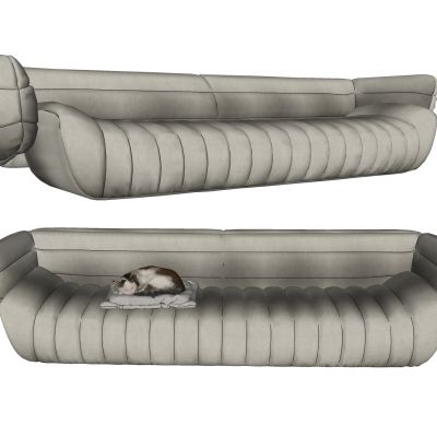 现代多人沙发，沙发，休闲沙发，沙发凳，懒人沙发，写实沙发，异形沙发，猫