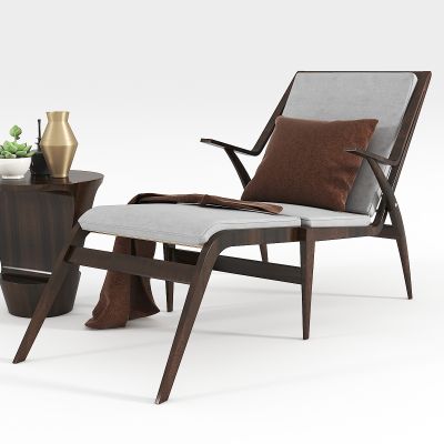 新中式休闲躺椅