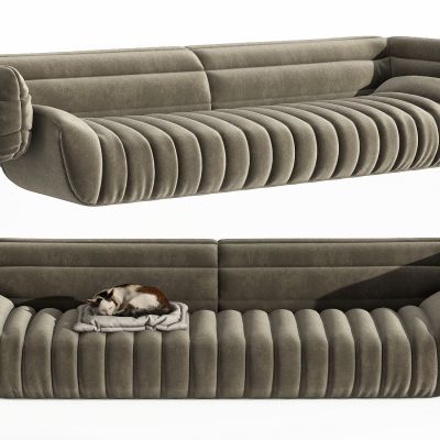 现代多人沙发，沙发，休闲沙发，沙发凳，懒人沙发，写实沙发，异形沙发，猫