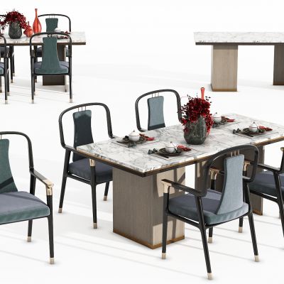 新中式餐桌椅组合，餐桌，餐椅，茶桌，茶椅，洽谈桌，洽谈椅，会议桌，会议椅