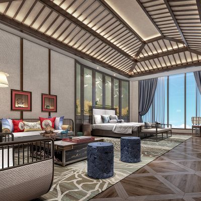 新中式酒店客房