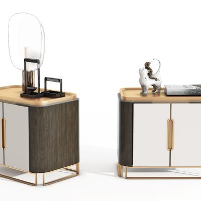 新中式床头柜，床头柜，边柜，茶水柜，矮柜，装饰柜，储物柜，边几，摆件