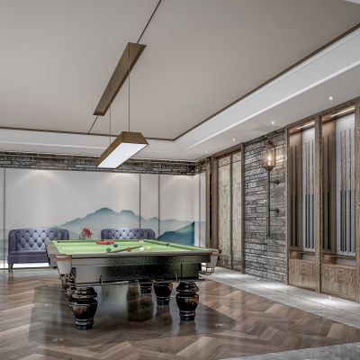 现代台球室