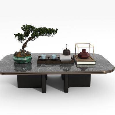 新中式茶几组合