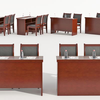 现代办公桌椅组合，会议桌椅，条桌，实木条桌，培训桌，培训椅，会议椅，摆件