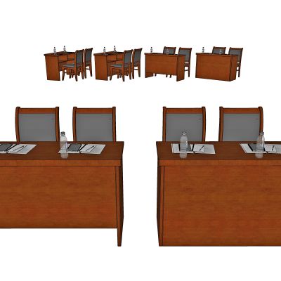 现代办公桌椅组合，会议桌椅，条桌，实木条桌，培训桌，培训椅，会议椅，摆件