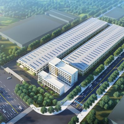 工厂鸟瞰图，厂区规划 ，工厂效果图，工厂大门
